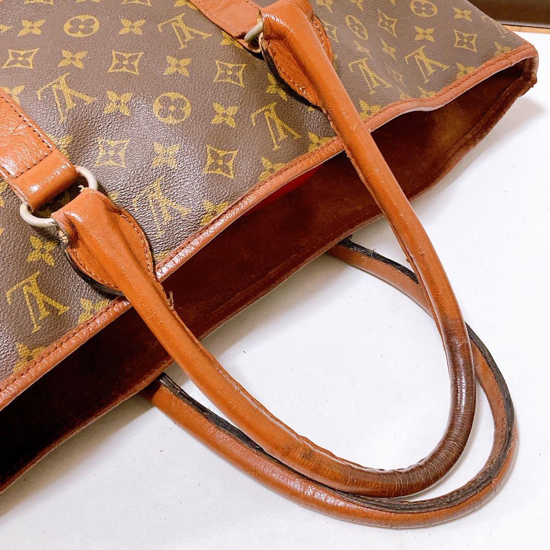 214 ルイヴィトン モノグラム　ハンドバッグ　サックウィークエンドgm