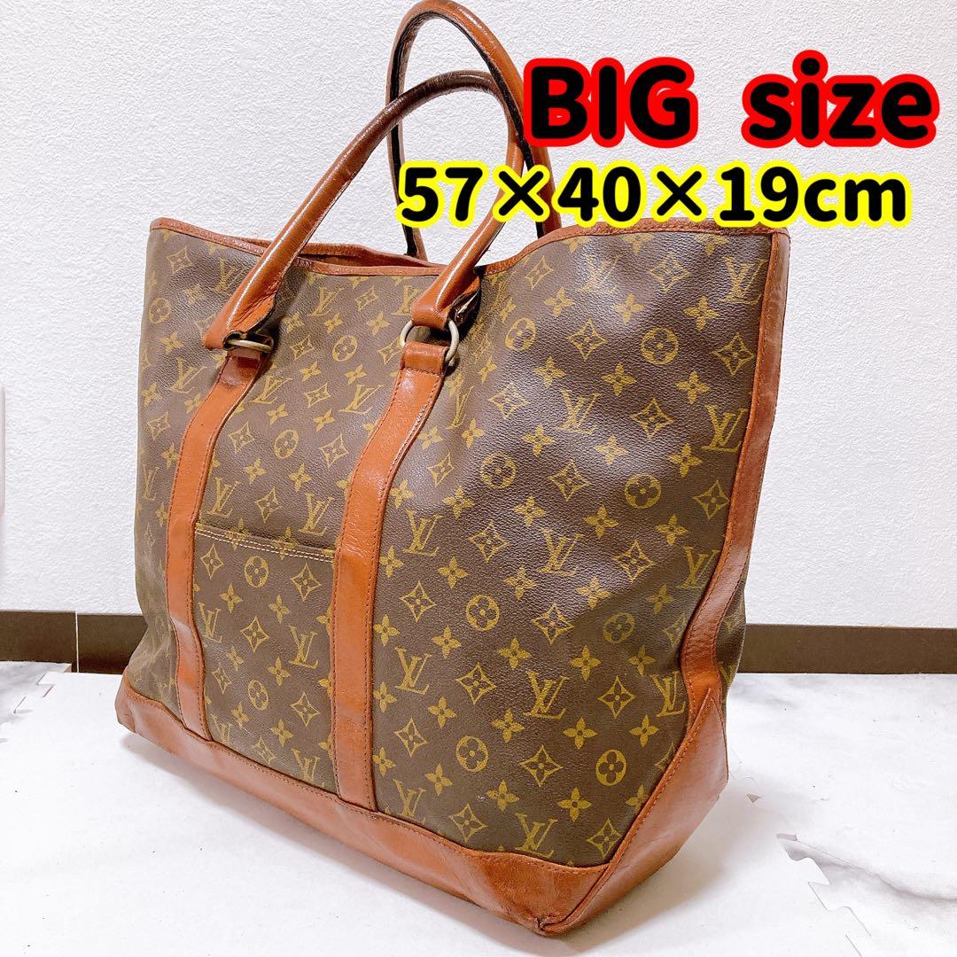 214 ルイヴィトン モノグラム　ハンドバッグ　サックウィークエンドgm