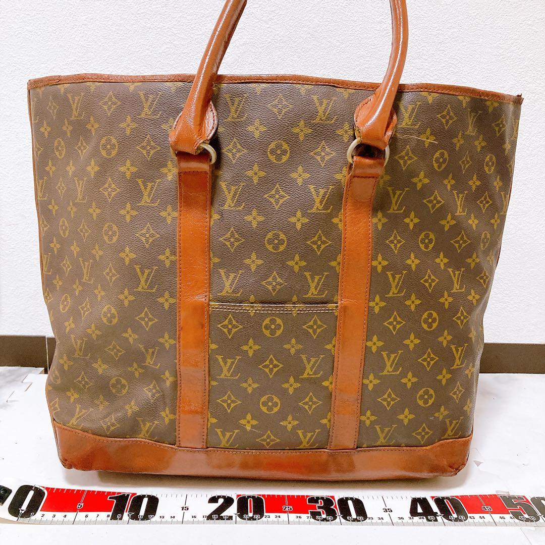 214 ルイヴィトン モノグラム　ハンドバッグ　サックウィークエンドgm