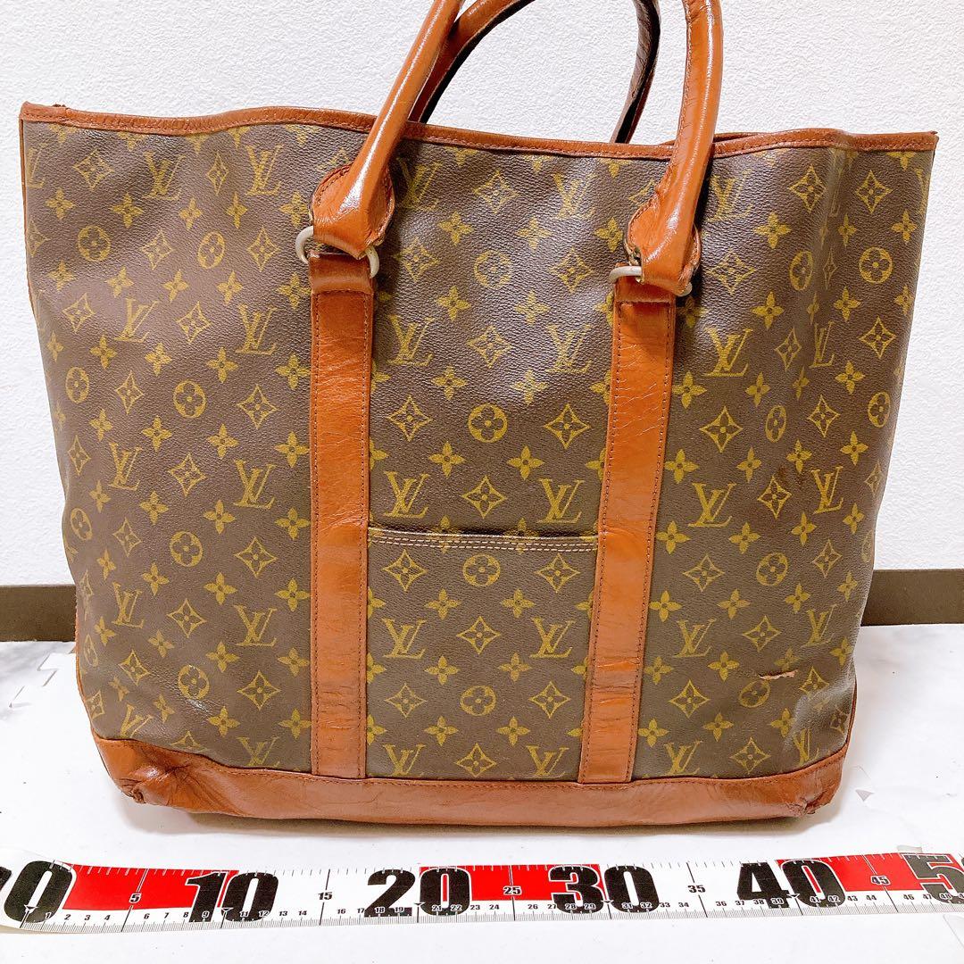 214 ルイヴィトン モノグラム　ハンドバッグ　サックウィークエンドgm