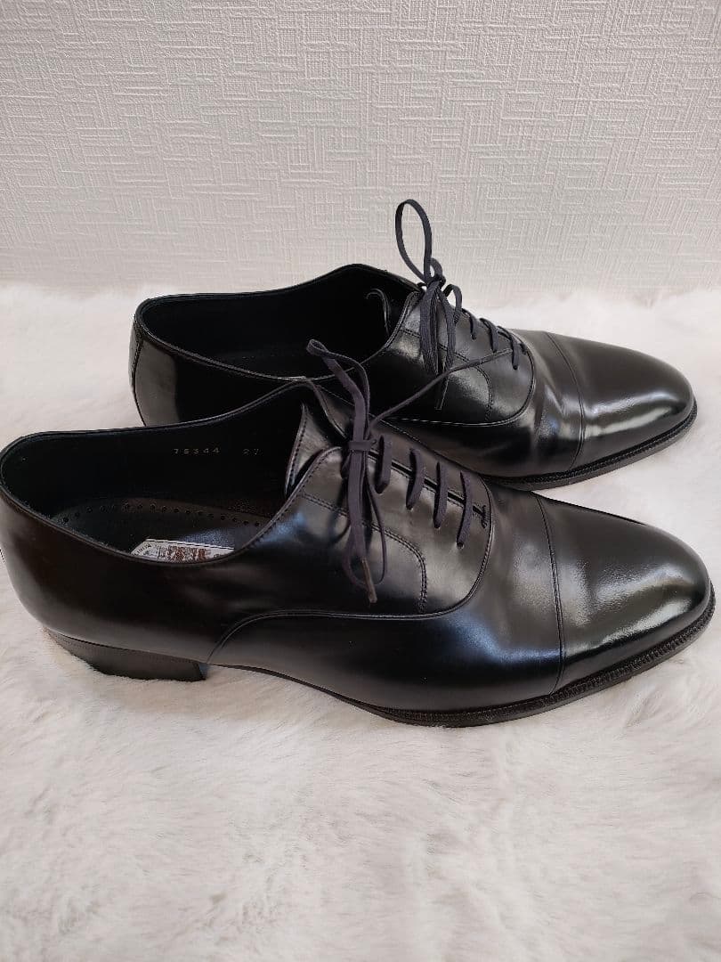 【未使用級】Marelli マレリー 本革 ストレートチップ 革靴 ブラック