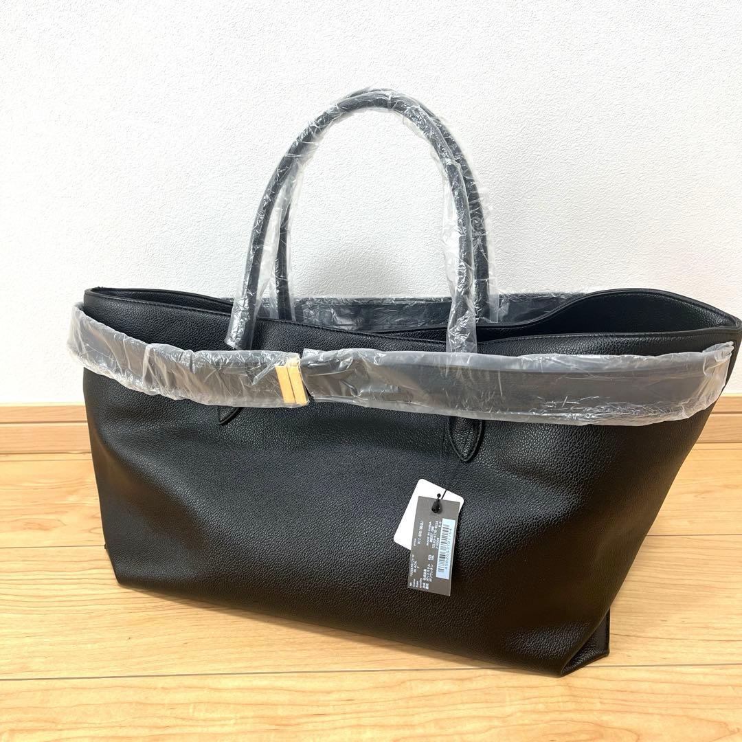 1/25限定価格　新品☆ánuans ブラック ベルトディテールバッグ　トート