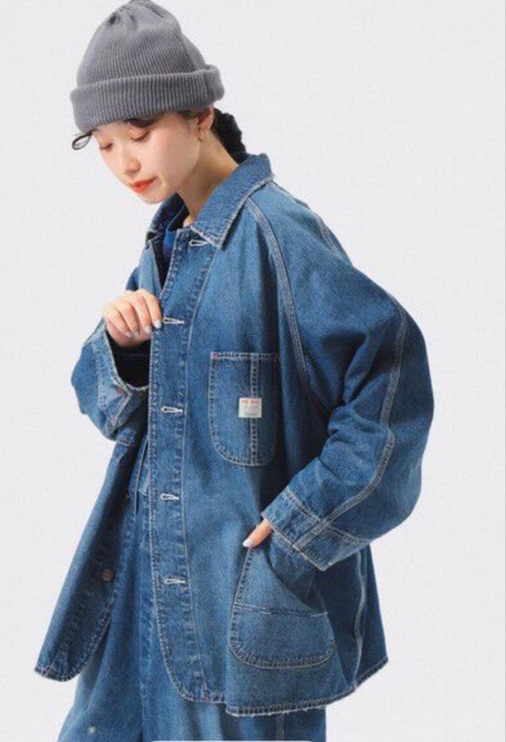 新品未使用タグ付BEAMS BOY【別注】BIGMAC / フェイドカバーオール