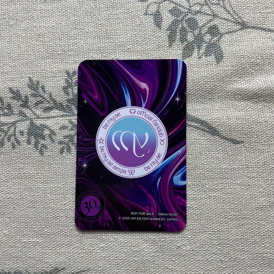 aespa ニンニン 30th SM Anniversary 当選 抽選 トレカ