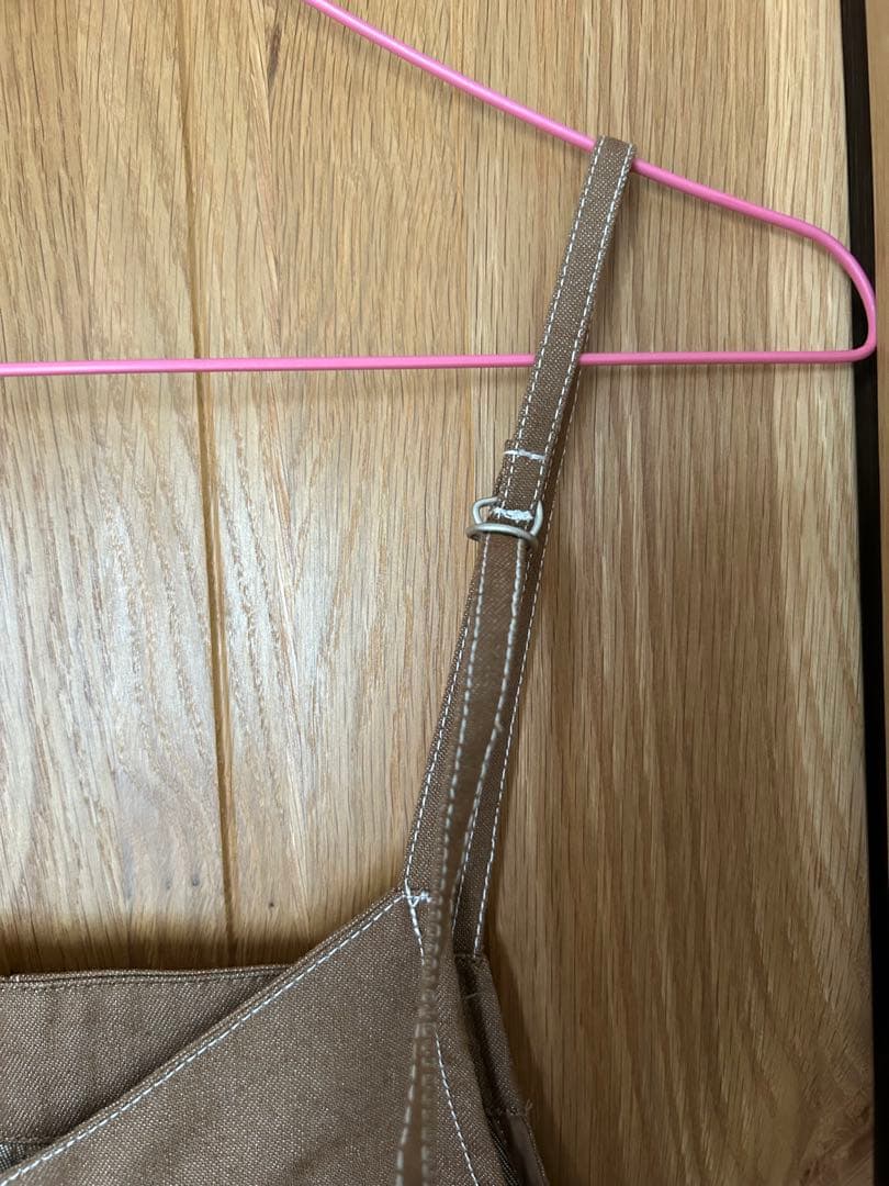 新品未使用！！ みわたらさん企画 ブラウン サロペット(値引き不可)