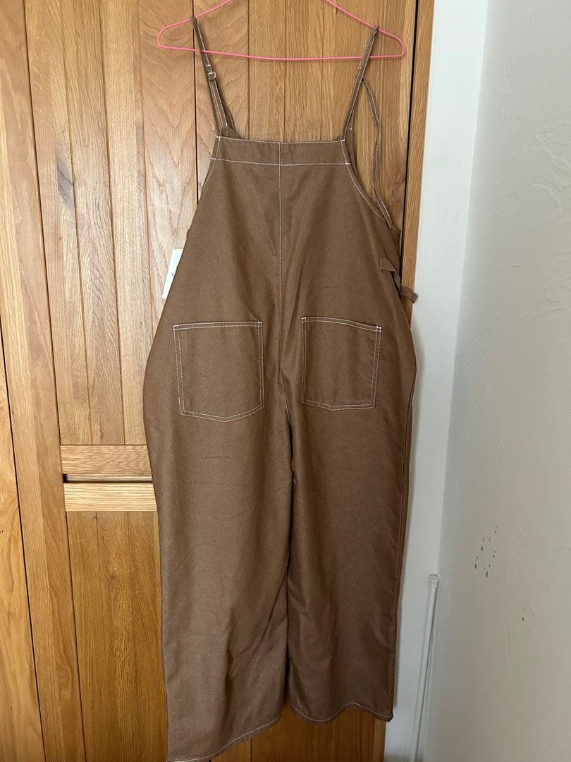 新品未使用！！ みわたらさん企画 ブラウン サロペット(値引き不可)