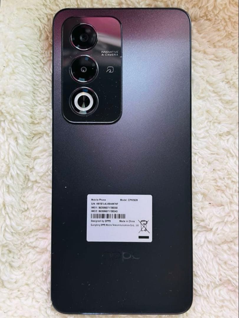 【SIMフリー】OPPO A3 5G 4GB/128GB ブラック