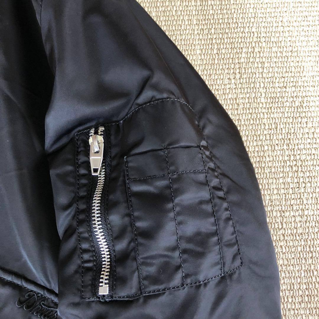 ZARA ザラ テクニカルボンバージャケット フライトジャケット 黒 L