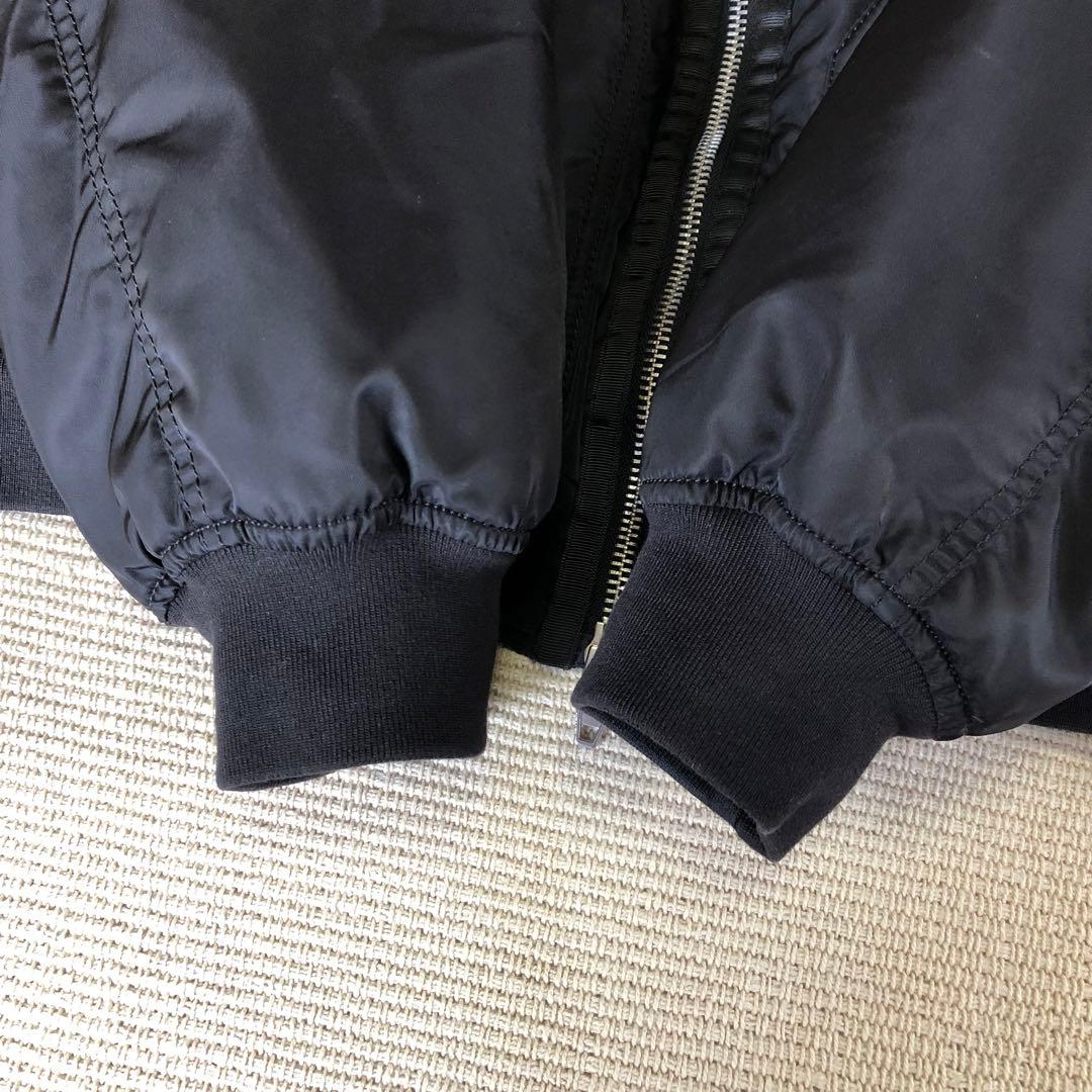 ZARA ザラ テクニカルボンバージャケット フライトジャケット 黒 L