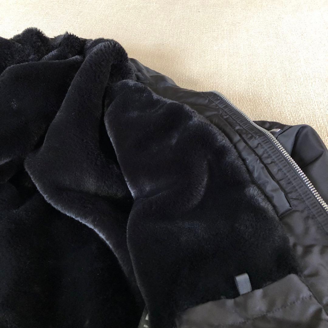 ZARA ザラ テクニカルボンバージャケット フライトジャケット 黒 L