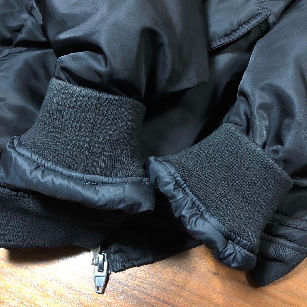 ZARA ザラ テクニカルボンバージャケット フライトジャケット 黒 L