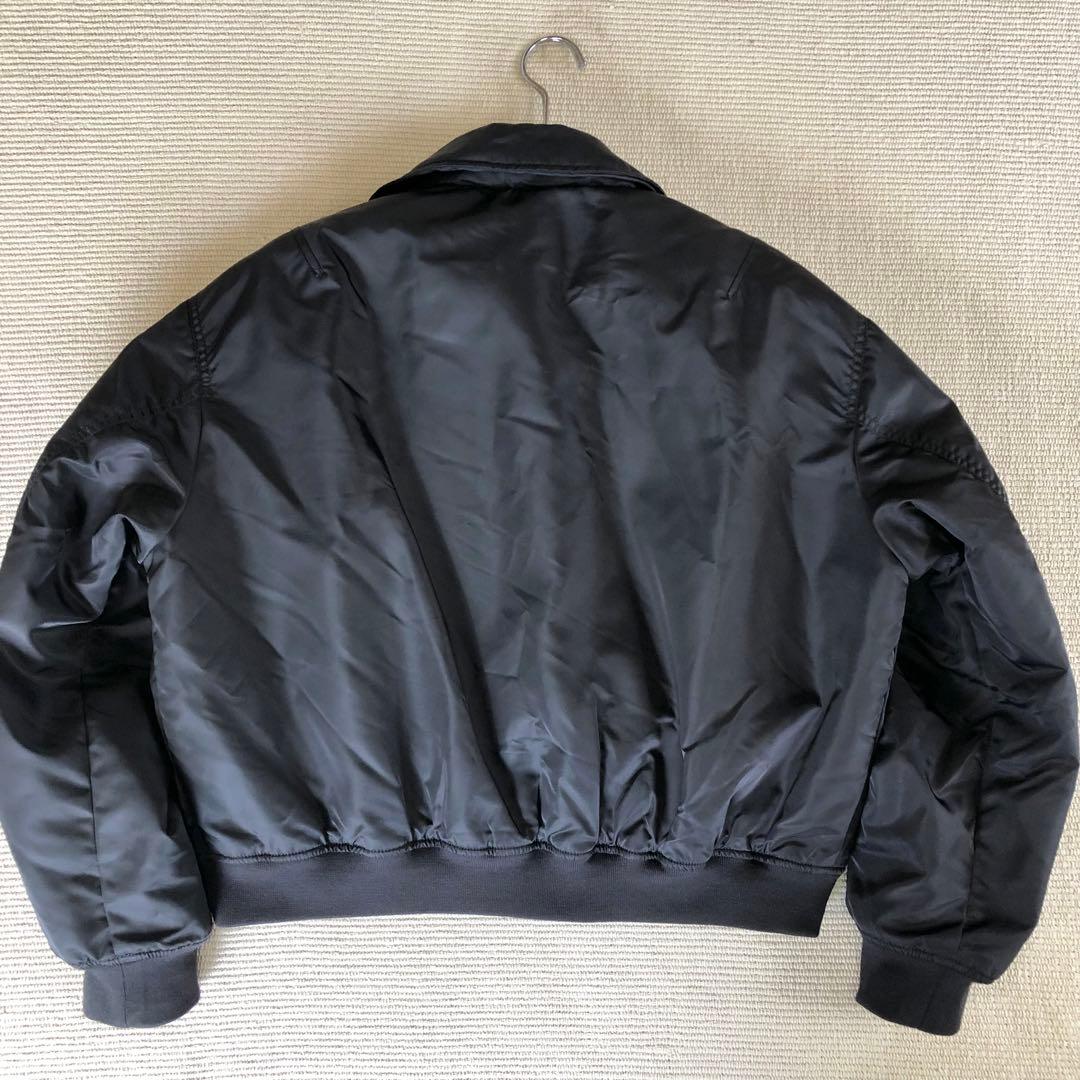 ZARA ザラ テクニカルボンバージャケット フライトジャケット 黒 L