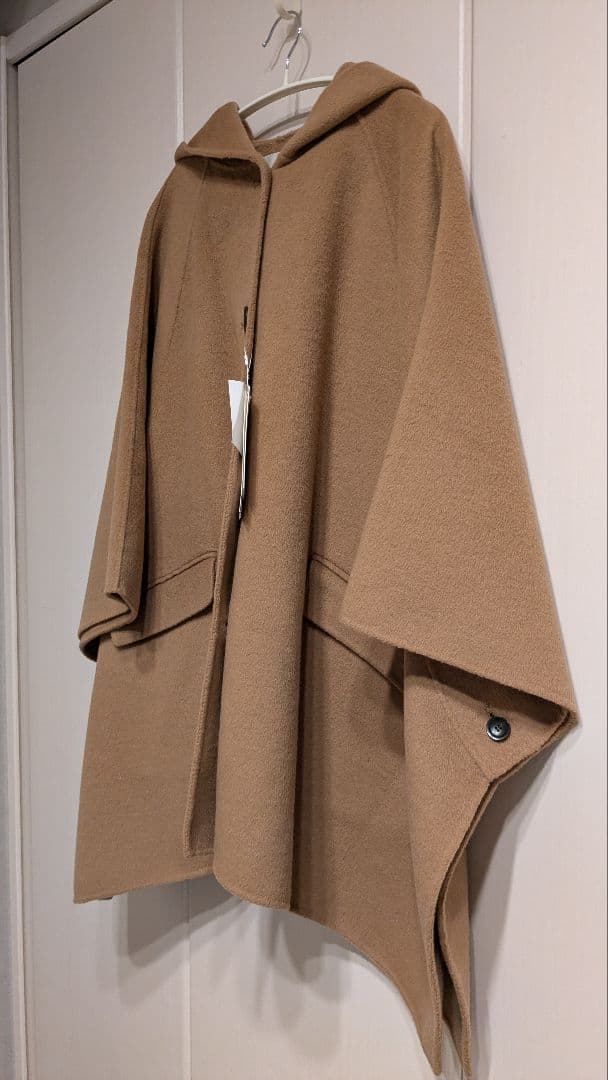 ●最終SALE●Mila Owen フードポンチョコート　キャメル　01
