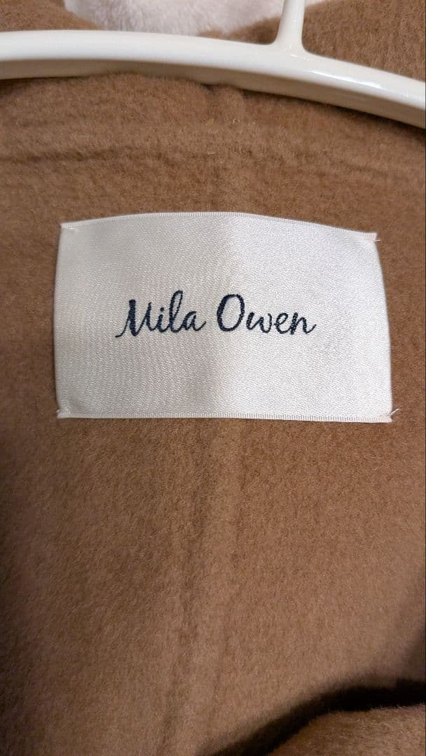 ●最終SALE●Mila Owen フードポンチョコート　キャメル　01