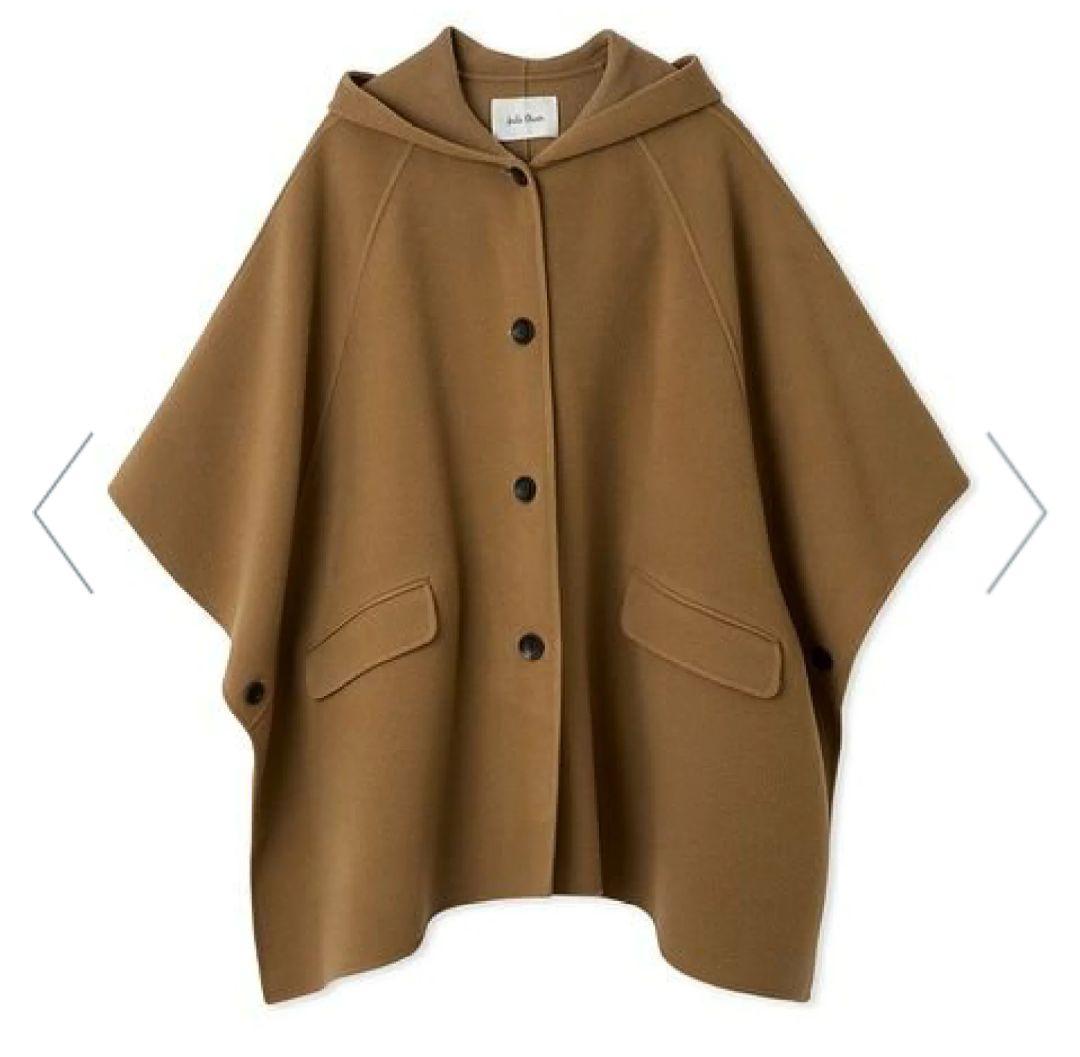 ●最終SALE●Mila Owen フードポンチョコート　キャメル　01