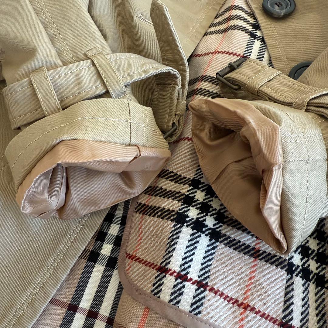 美品 BURBERRY BLUE LABEL ライナー トレンチコート チェック