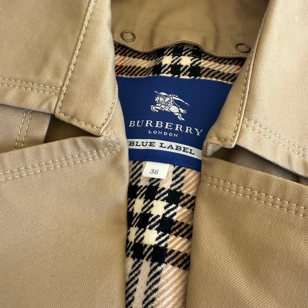 美品 BURBERRY BLUE LABEL ライナー トレンチコート チェック