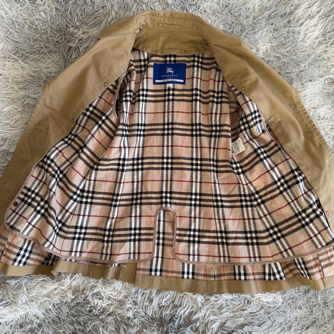 美品 BURBERRY BLUE LABEL ライナー トレンチコート チェック