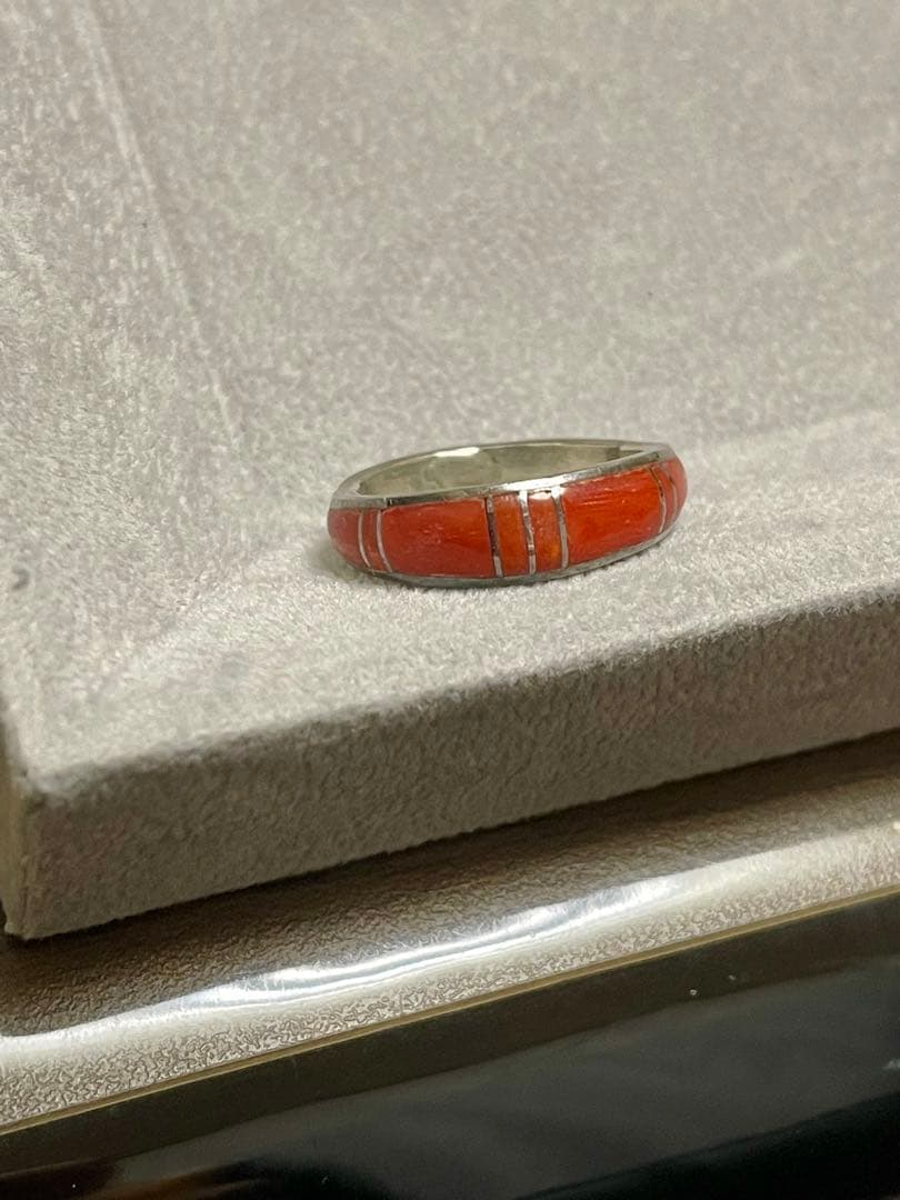 CHAVEZ 作者刻印 ナバホ ズニ族 インディアンジュエリー リング 指輪