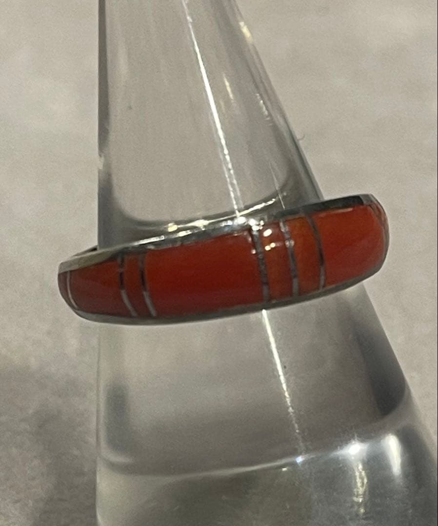 CHAVEZ 作者刻印 ナバホ ズニ族 インディアンジュエリー リング 指輪