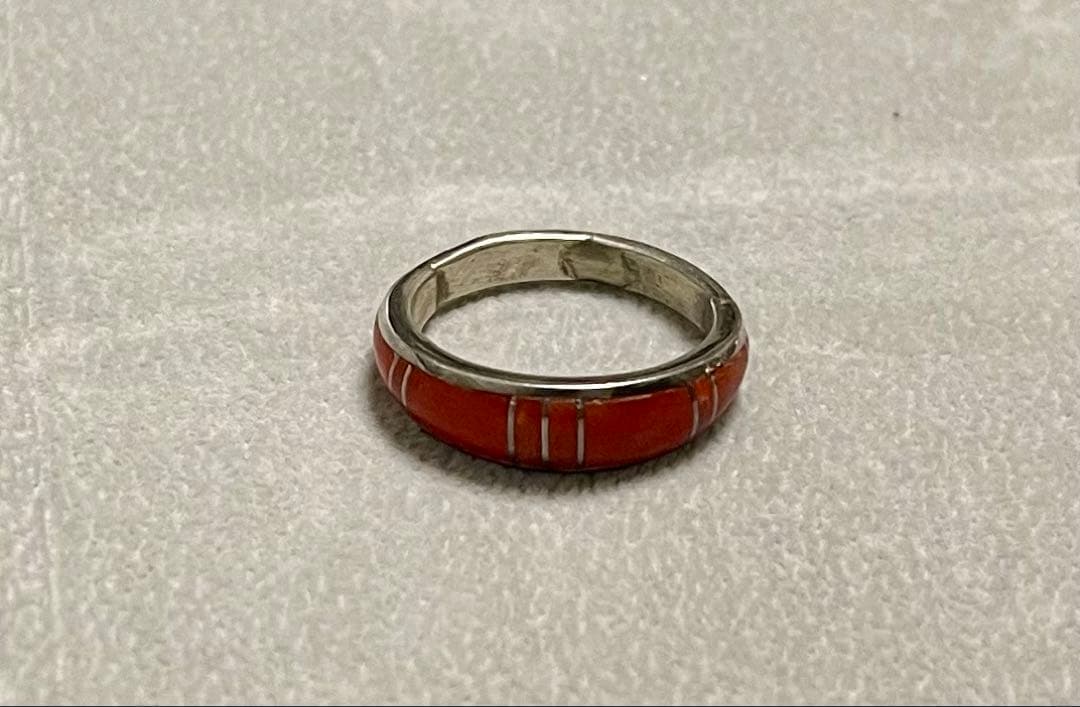 CHAVEZ 作者刻印 ナバホ ズニ族 インディアンジュエリー リング 指輪