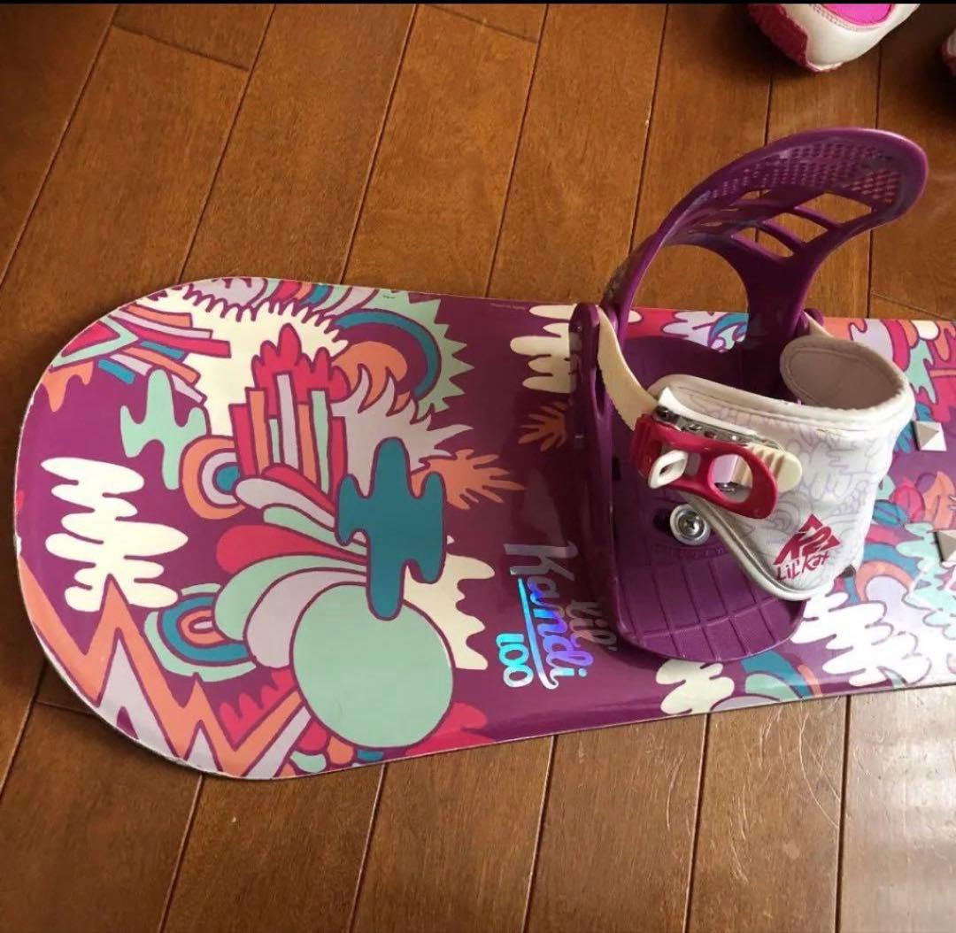 k2 子供　キッズ　スノーボードセット　100cm ブーツ19.5cm