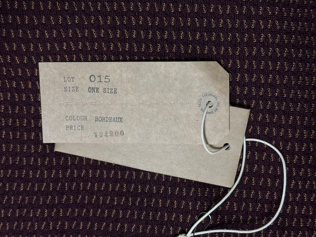 小物 T.T Taiga Takahashi STOLE LOT.015