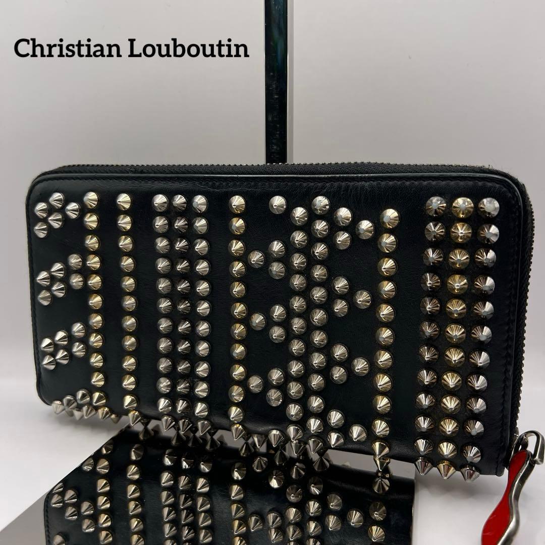 ✨美品✨クリスチャン ルブタン 長財布 パネトーネ スタッズ ブラック