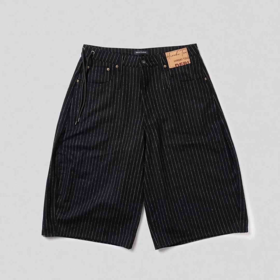 パンツ STRIPE BAGGY SHORTS/ HIROKI TSUZUKI