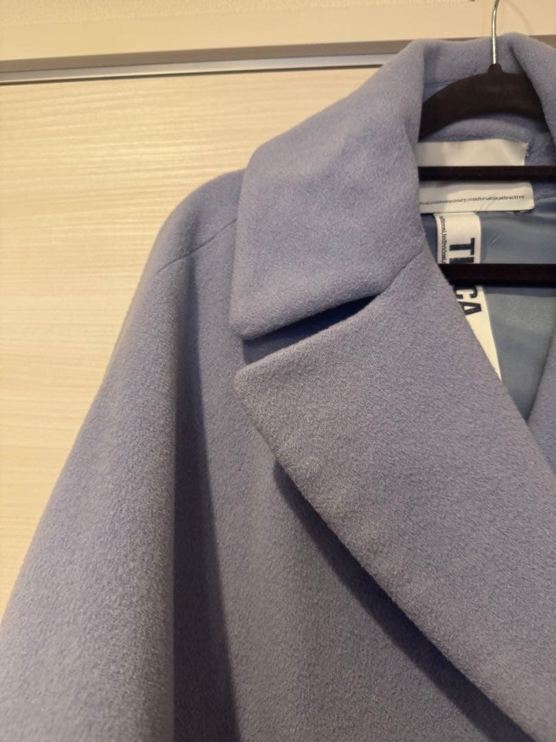 TICCA カシミヤ混テントコート lilac