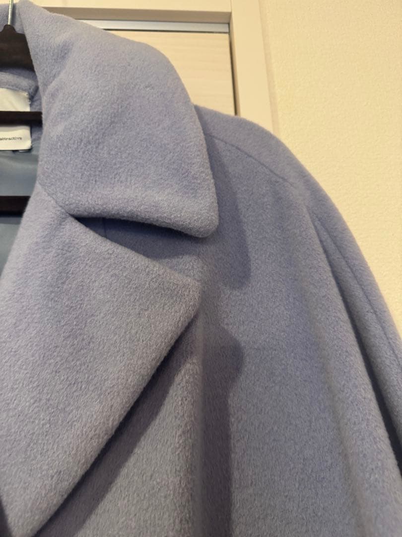 TICCA カシミヤ混テントコート lilac