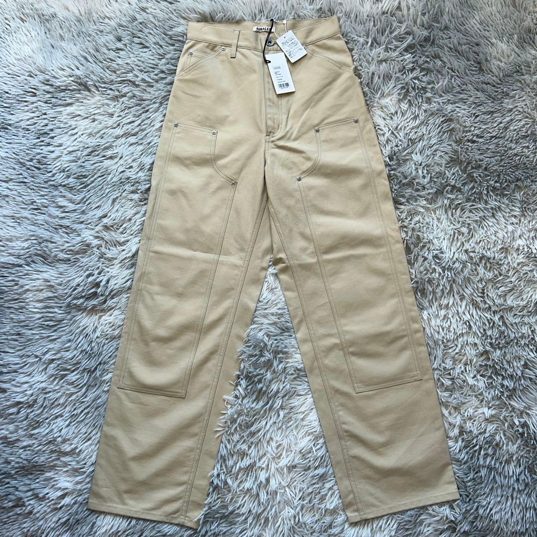 【新品】AURALEE COTTON OILED CANVAS PANTS