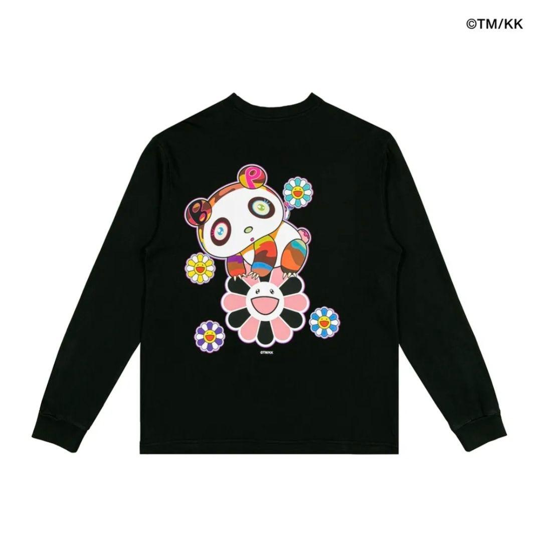 村上隆×blackpink ロングTシャツ ブラック