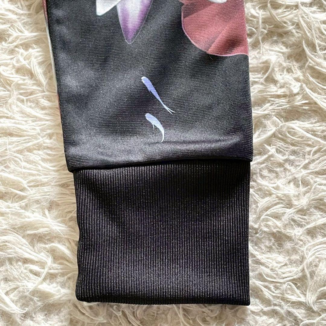 【美品】adidas トラックジャケット トレフォイルロゴ 花柄 L