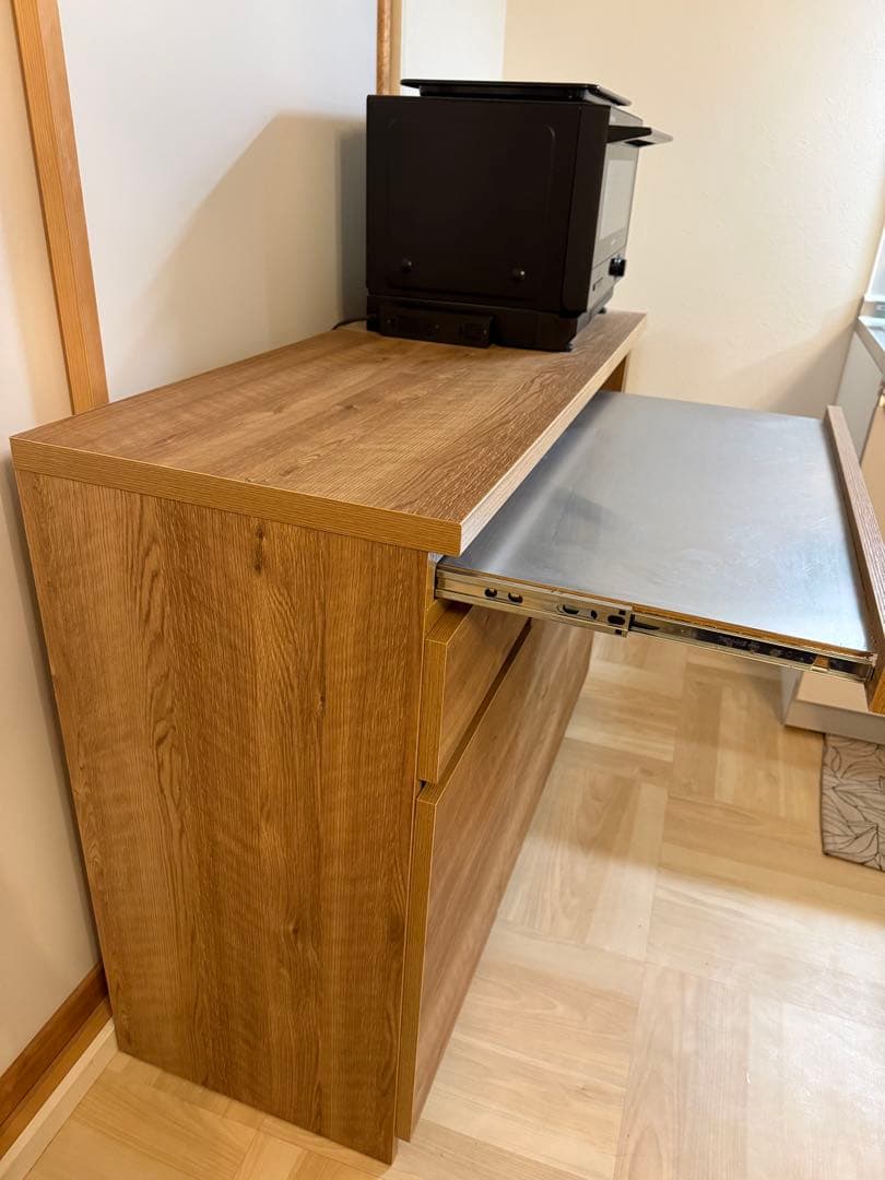 LOWYA 幅119.5cm ステンレスカウンター　キッチン収納