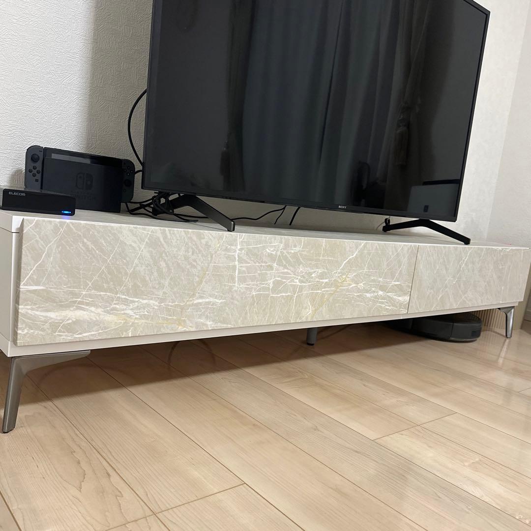 テレビボード 大理石柄