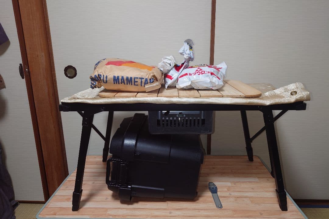 豆炭こたつIGTテーブル流用セット あと掛け布団があればアウトドア使用可能