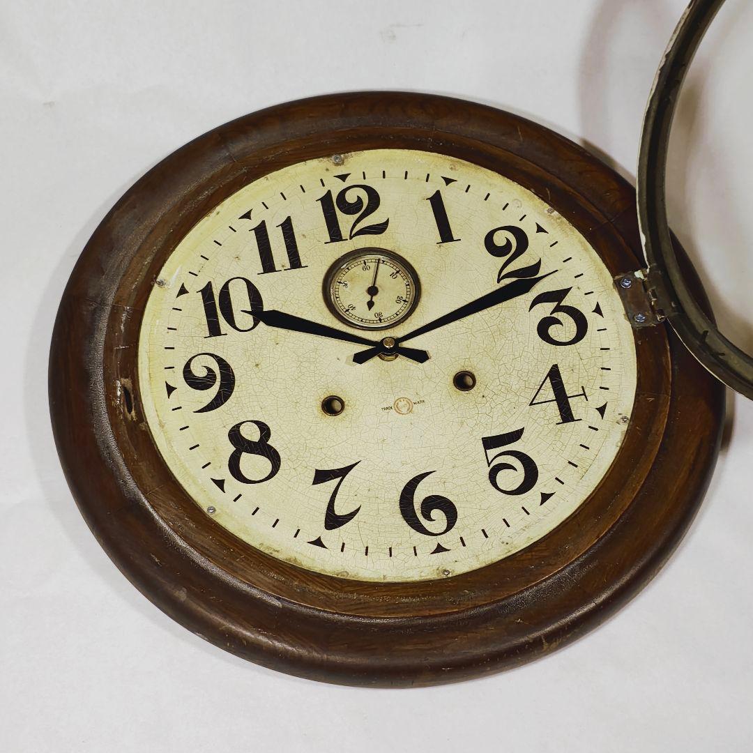 【リペア品 静音 薄型】TRADE MARK 掛け時計 壁掛け時計 アンティーク