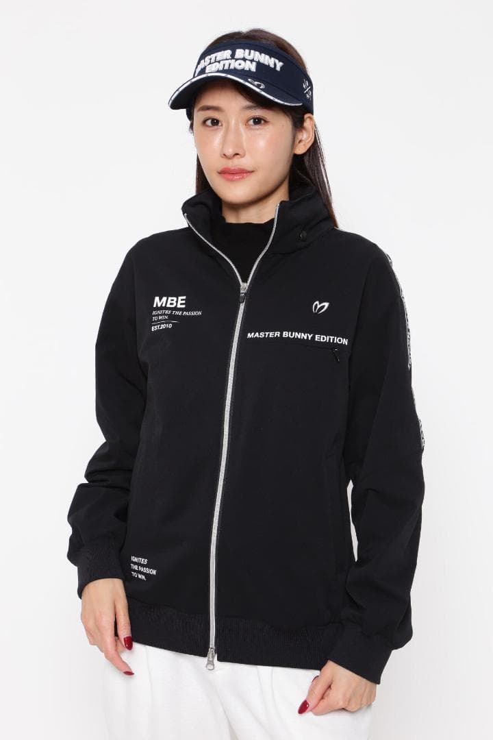 未使用 5万 タグ付 マスターバニーエディション ダブルジップ パーカー M 黒