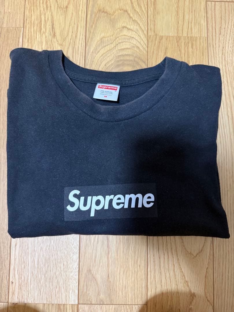 Supreme Box Logo L/S tee BLACK Mサイズ