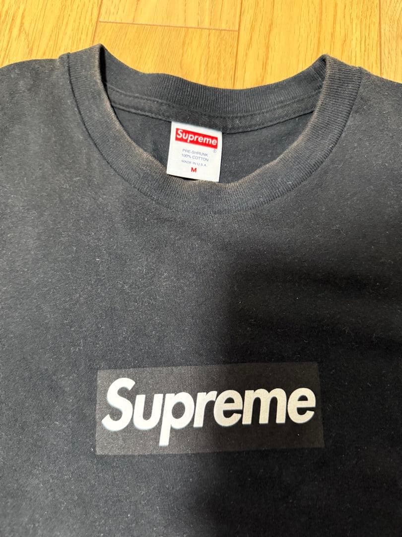 Supreme Box Logo L/S tee BLACK Mサイズ