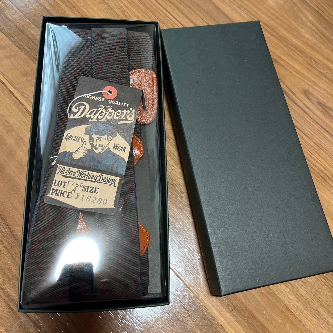Dapper's チェック柄サスペンダー極美品