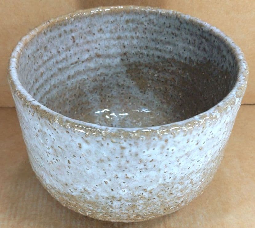 十代三輪休雪 萩茶碗 裏千家十五代鵬雲斎書付共箱 栞 萩焼 無傷美品 三輪休和