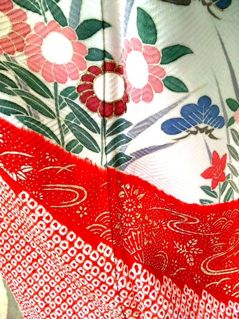 振袖フルセット、正絹絞り振袖、成人式、重ね衿帯揚げ帯締め、西陣袋帯、襦袢