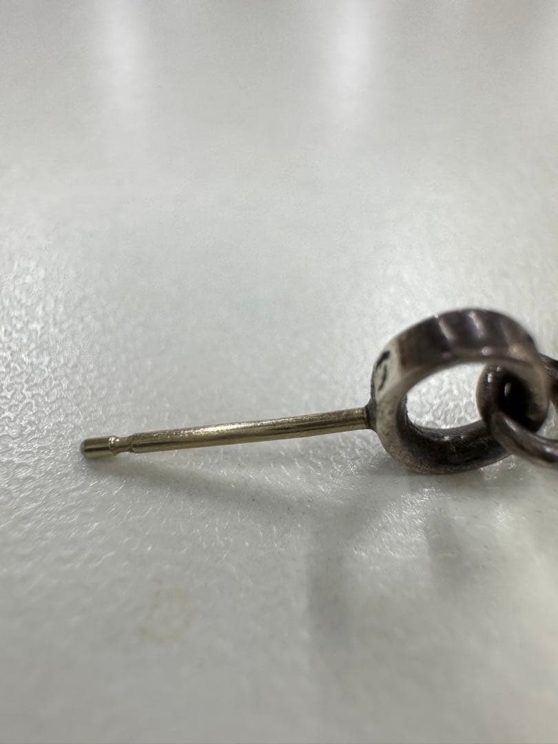 クロムハーツ CHクロスベビーファットドロップ ダイヤ付き ピアス　片耳用