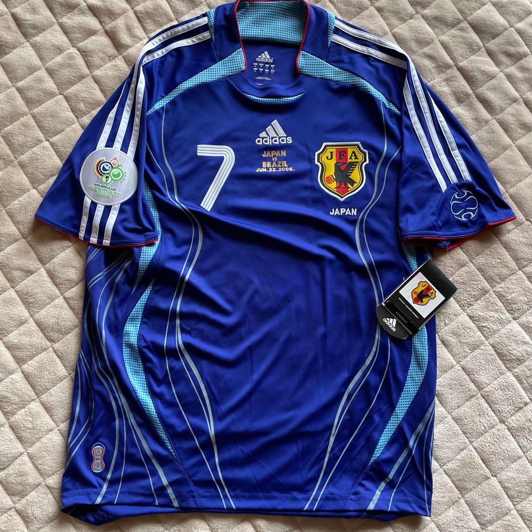 デッドストック WC2006中田#7 引退ラストマッチ ブラジル戦パッチ付
