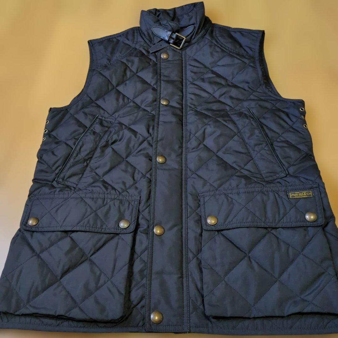 【新品未使用】Polo Ralph Lauren 黒 M キルティングベスト
