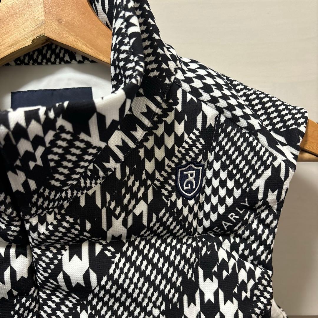 パーリーゲイツTEXBRID20GダンボールJQ千鳥柄ベストサイズ4