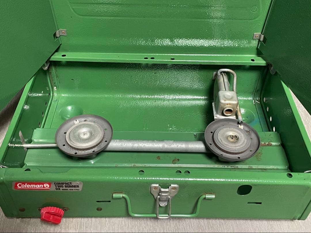 Colemanコールマン423-770J ツーバーナーコンロ　カエル色