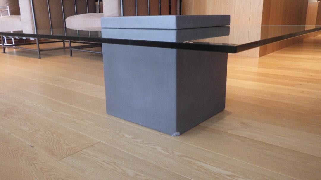 【ラスト１】moda en casa FLYING table ガラステーブル2